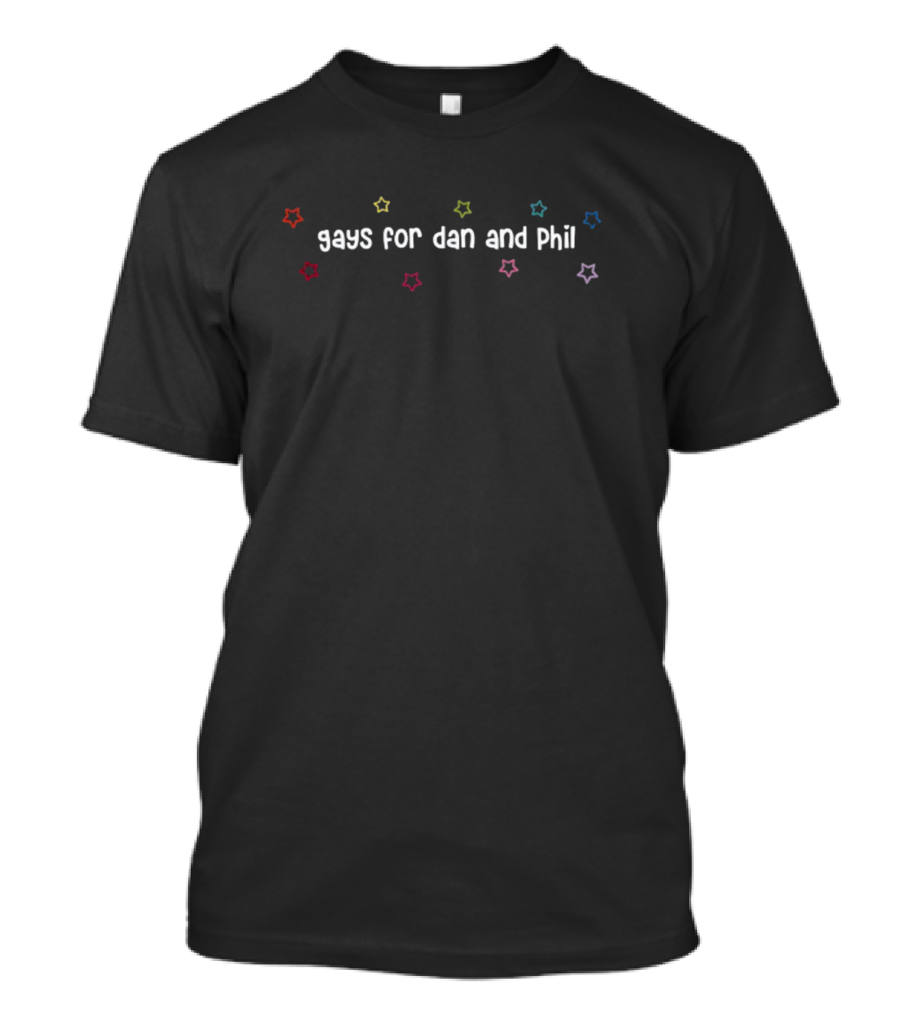 Gays For Dan And Phil Stars Rainbow T-Shirt