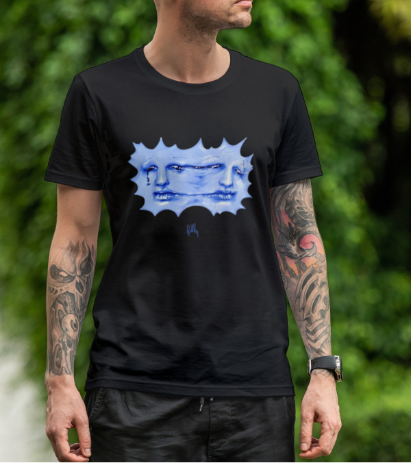 Felly Sun Liquid Blue Faces T-Shirt