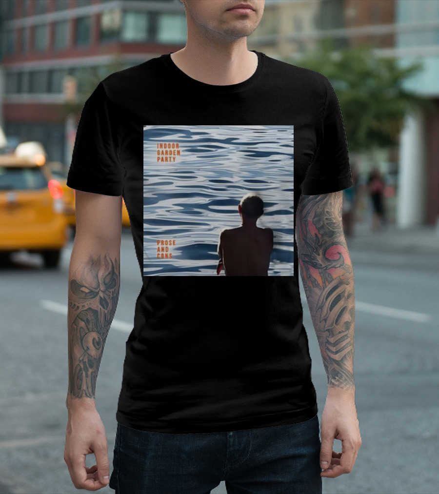 Russell Crowe Indoor Garden Party Prose And Cons Water Reflection T-Shirt