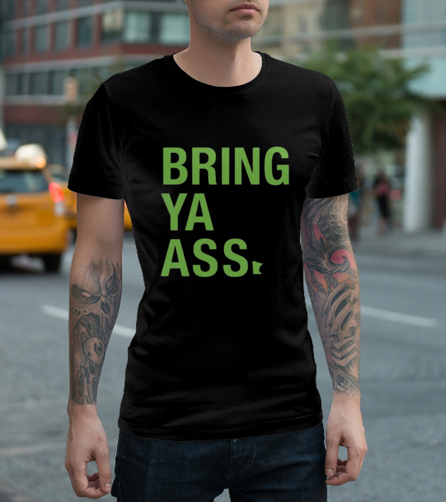 Bring Ya Ass Sota Clothing Minnesota State Outline T-Shirt