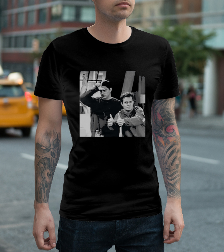 Friends Joey And Chandler Funny Gesture Scene T-Shirt