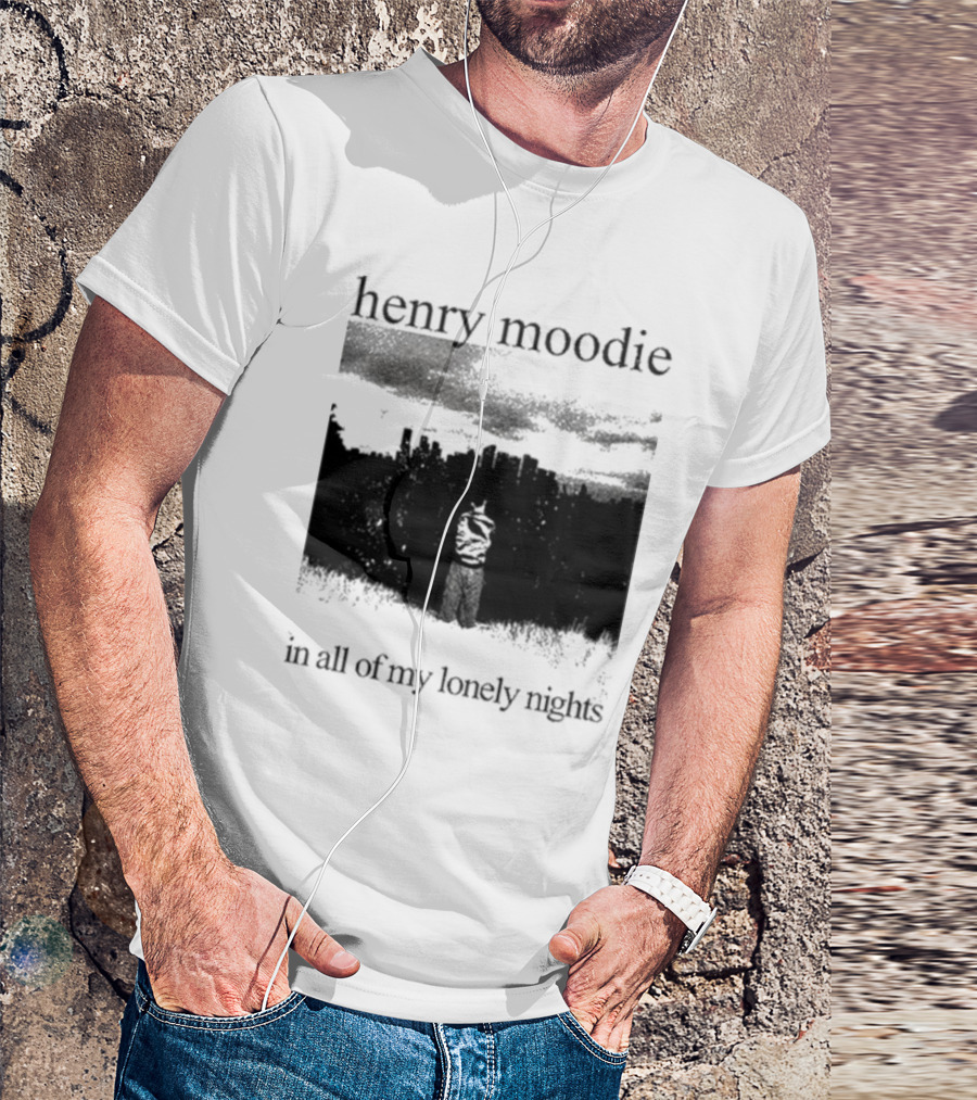Henry Moodie In All Of My Lonely Nights Dark Skyline Scene T-Shirt