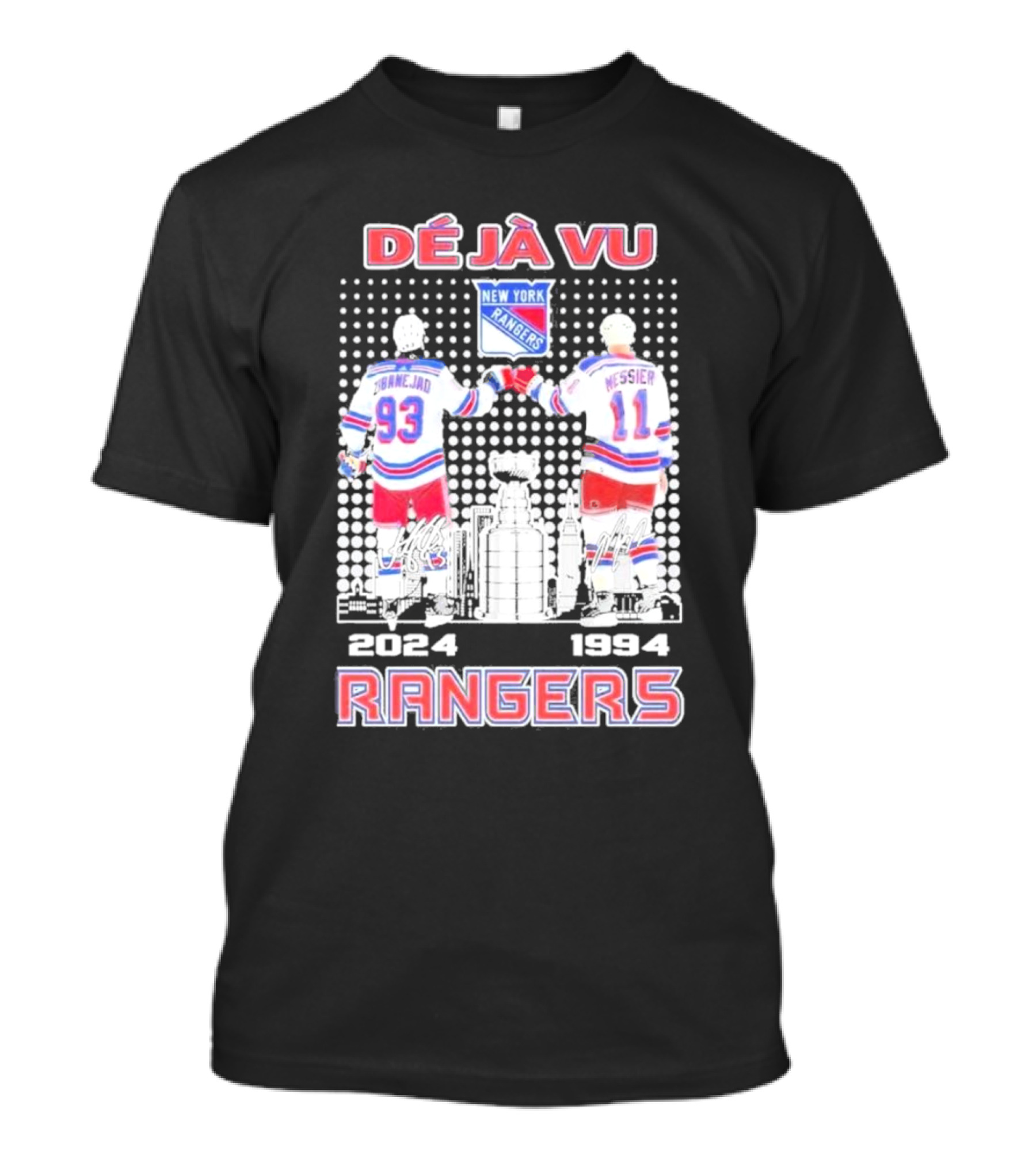 Déjà Vu New York Rangers Zibanejad 2024 Messier 1994 Stanley Cup T-Shirt