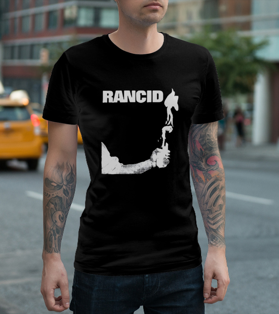Rancid Band Logo Molotov Cocktail T-Shirt