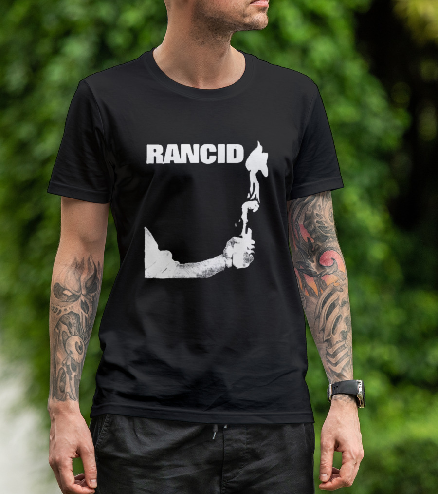 Rancid Band Logo Molotov Cocktail T-Shirt