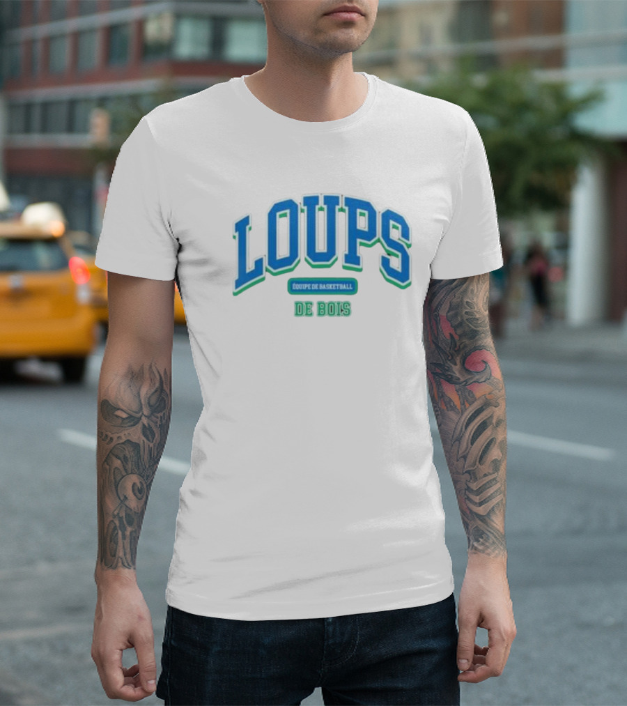 Loups Équipe de Basketball De Bois Rudy Gobert T-Shirt