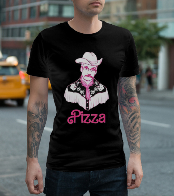 John Green He's Just Cowboy Pizza T-Shirt
