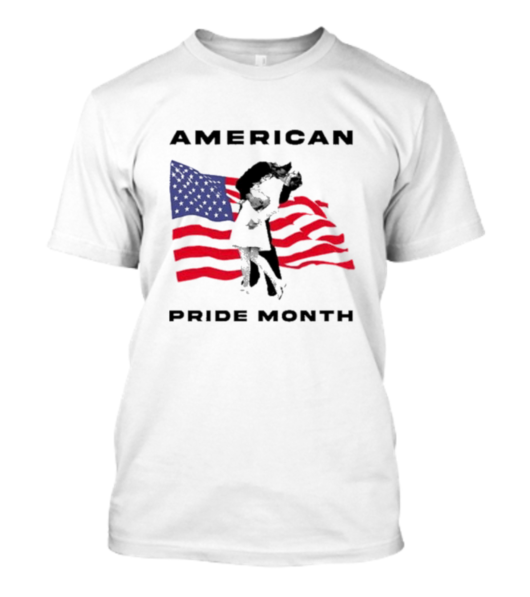 Sean Strickland 2024 American Pride Month Flag And Embrace T-Shirt