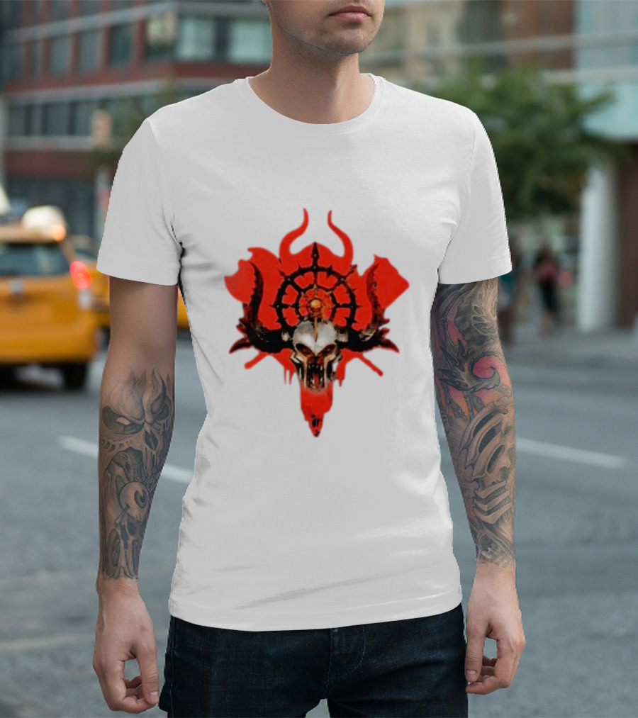 Slaves To Darkness Ravagers Skull And Chaos T-Shirt