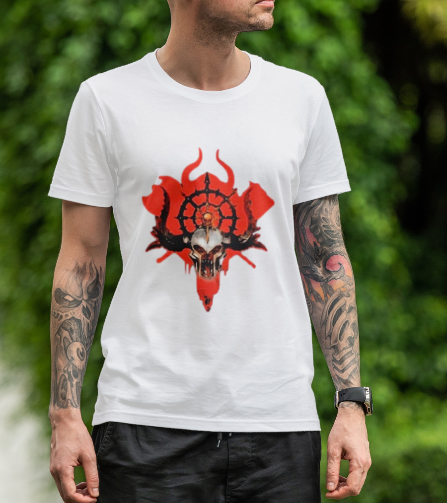 Slaves To Darkness Ravagers Skull And Chaos T-Shirt