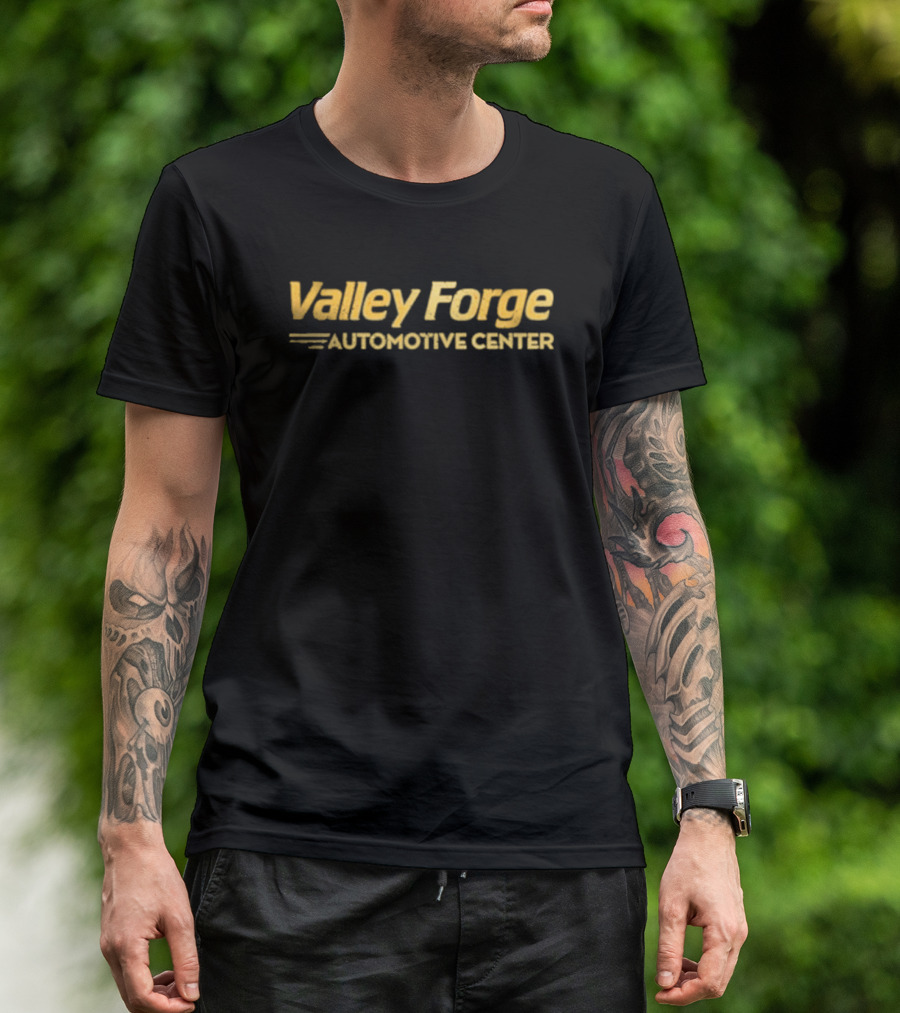 Valley Forge Automotive Center Classic Yellow Typography T-Shirt