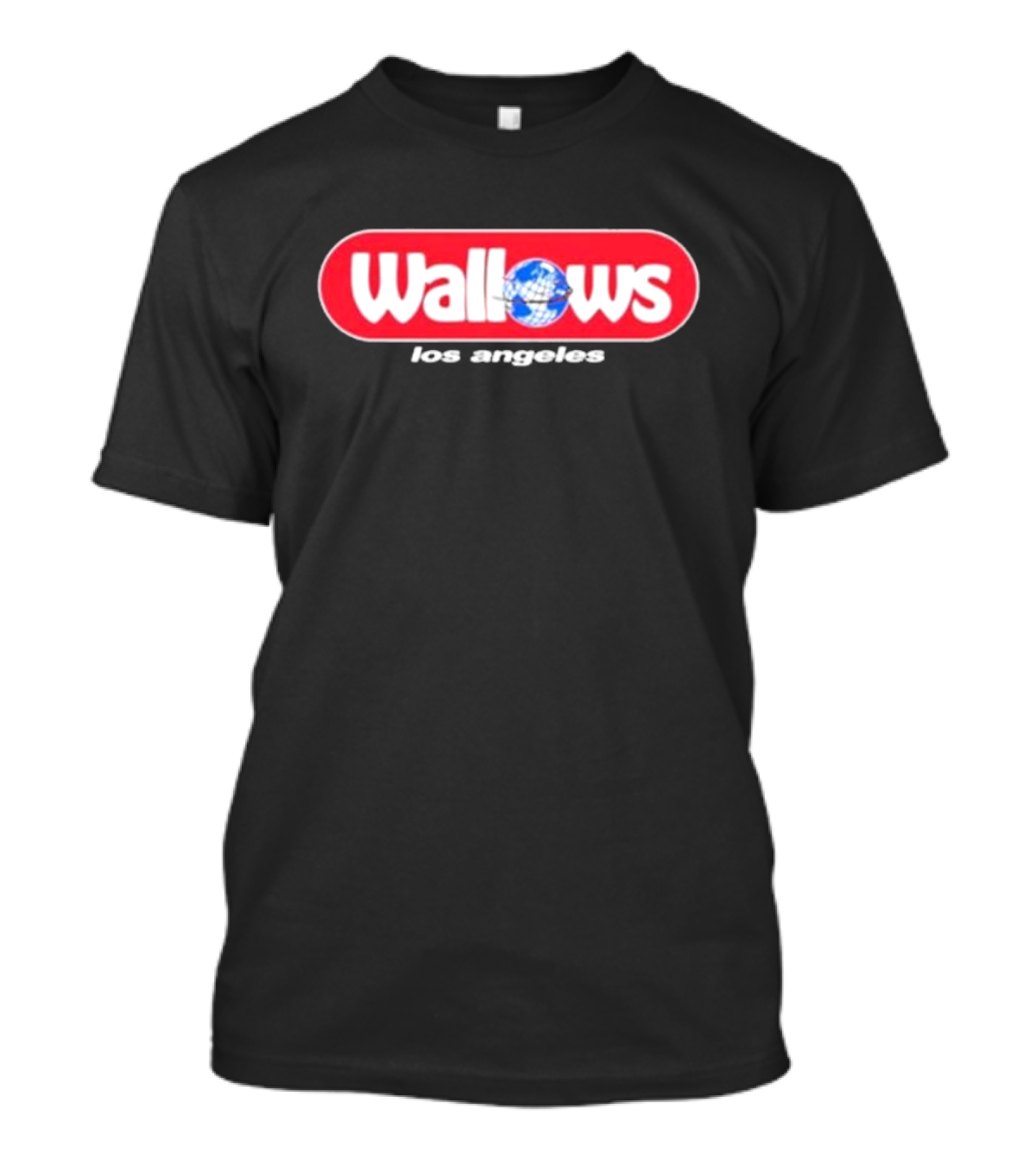 Wallows Los Angeles With Globe Graphic Circle T-Shirt