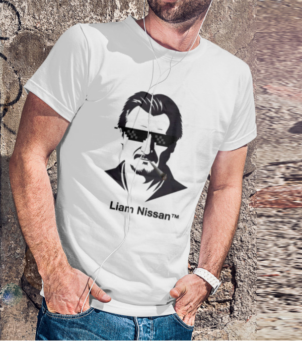 Liam Nissan Smoking Thug Life Sunglasses Mockup T-Shirt