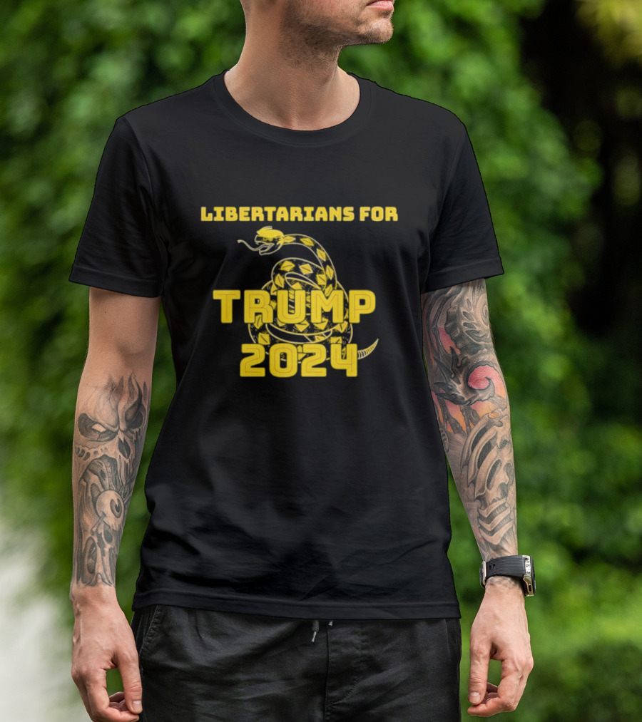 Libertarians For Trump 2024 Snake Coiled T-Shirt