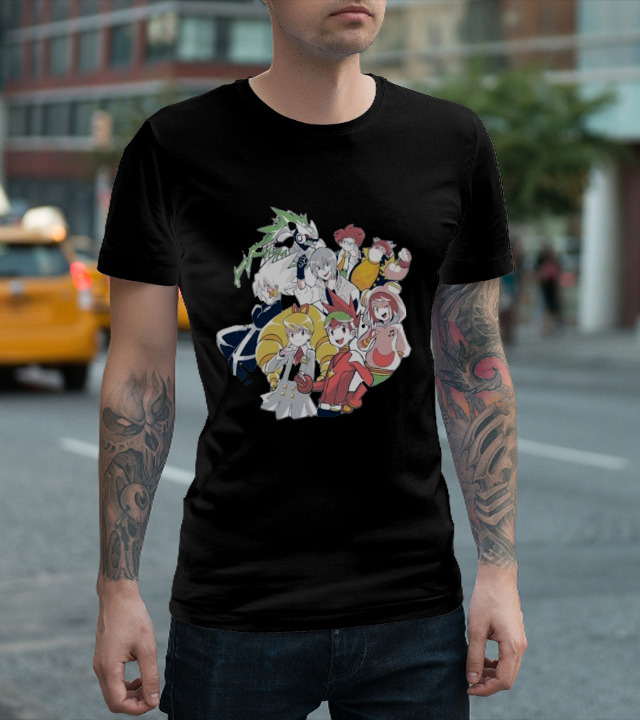 Mega Man Star Force Allies Heroes and Characters T-Shirt