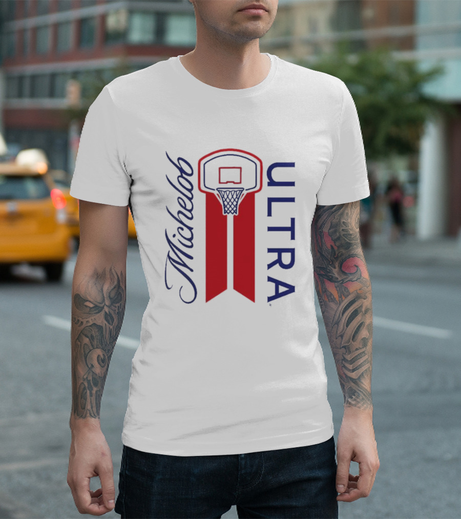 Michelob Ultra Basketball Hoop T-Shirt