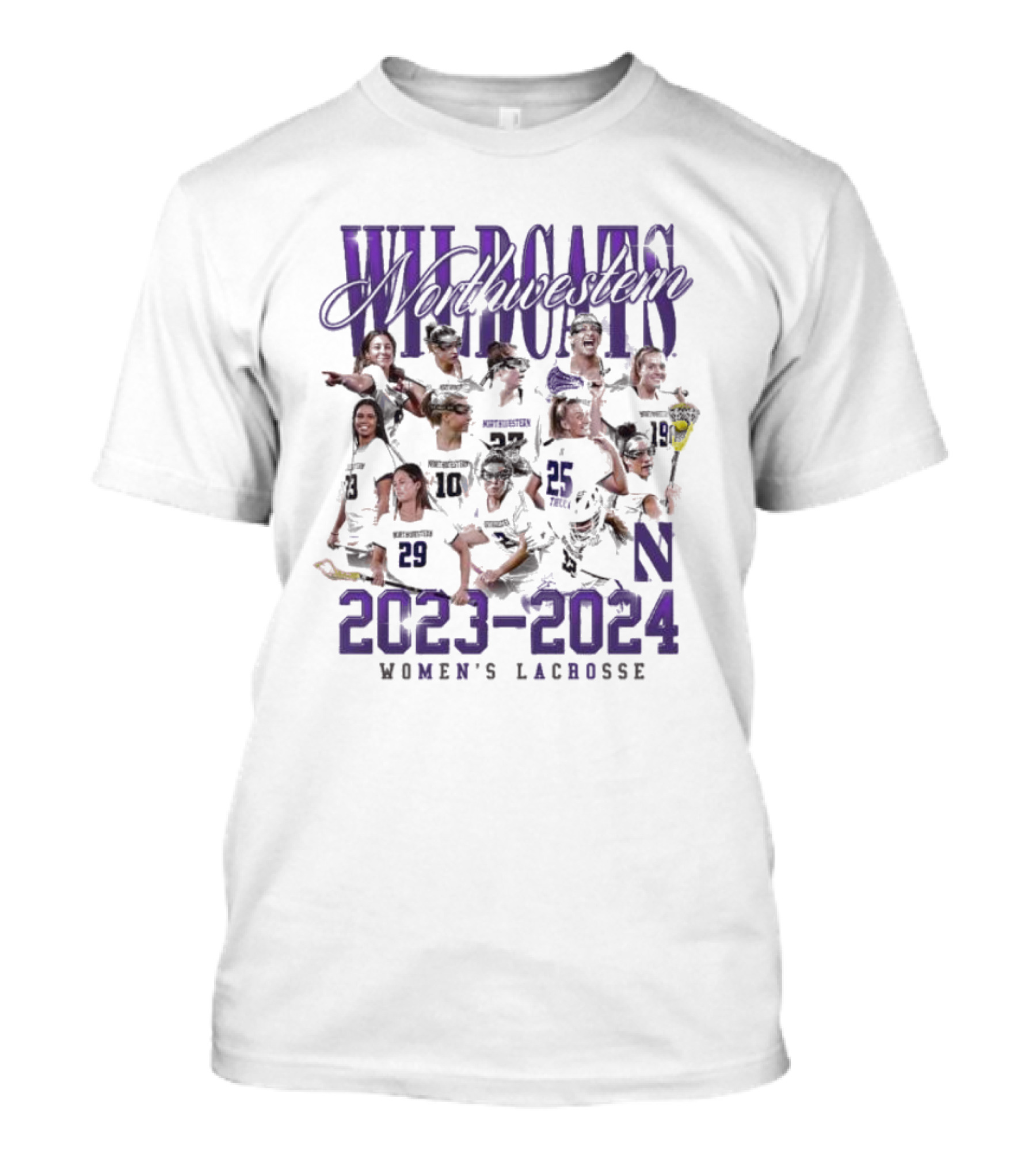 Northwestern Wildcats Women's Lacrosse 2023-2024 T-Shirt