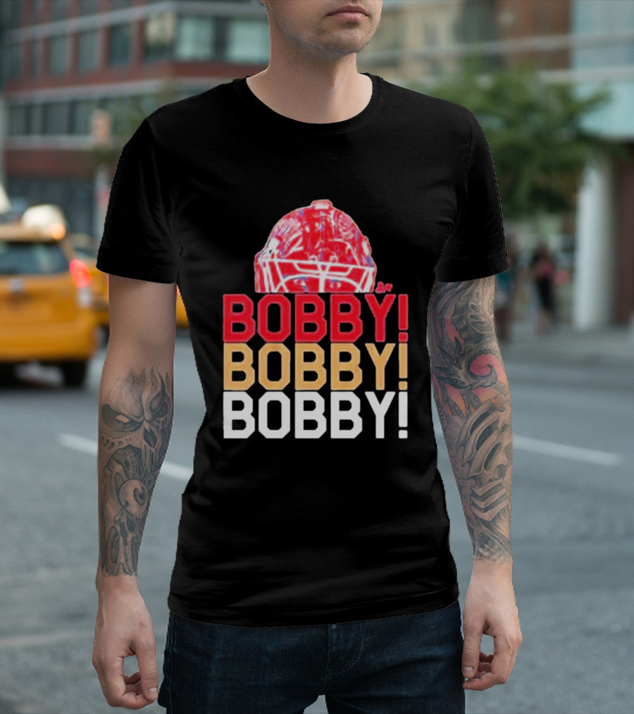 Bobby Chant Bobby Bobby Sergei Bobrovsky Hockey Helmet T-Shirt
