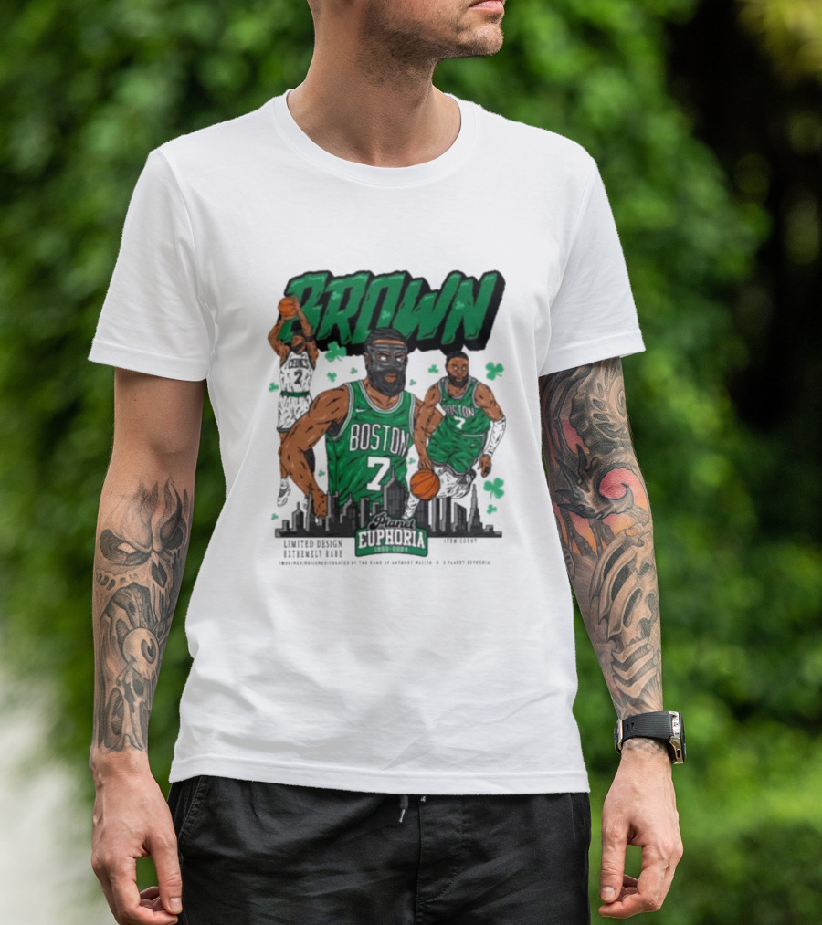 Boston Celtics Jaylen Brown Exclusive Basketball Planet Euphoria T-Shirt
