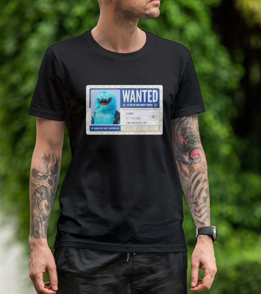 Dance Gavin Dance Wanted Gobby Rae King Bounty Hunter Sacramento T-Shirt