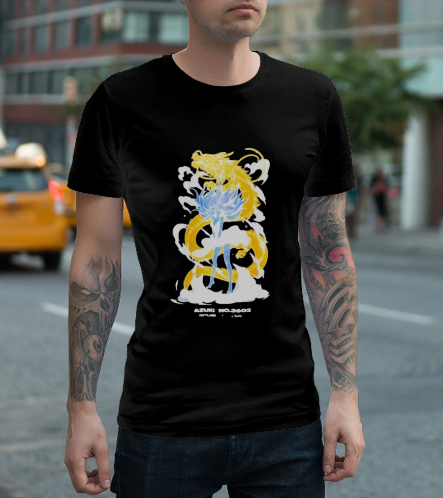 Azuki No 3602 Nxtlabs Girl and Dragon Fantasy T-Shirt