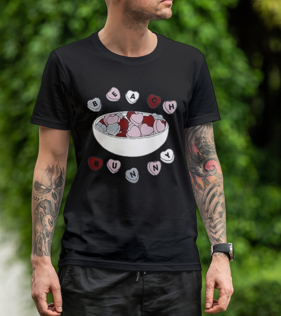 Beach Bunny Candy Heart Bowl T-Shirt