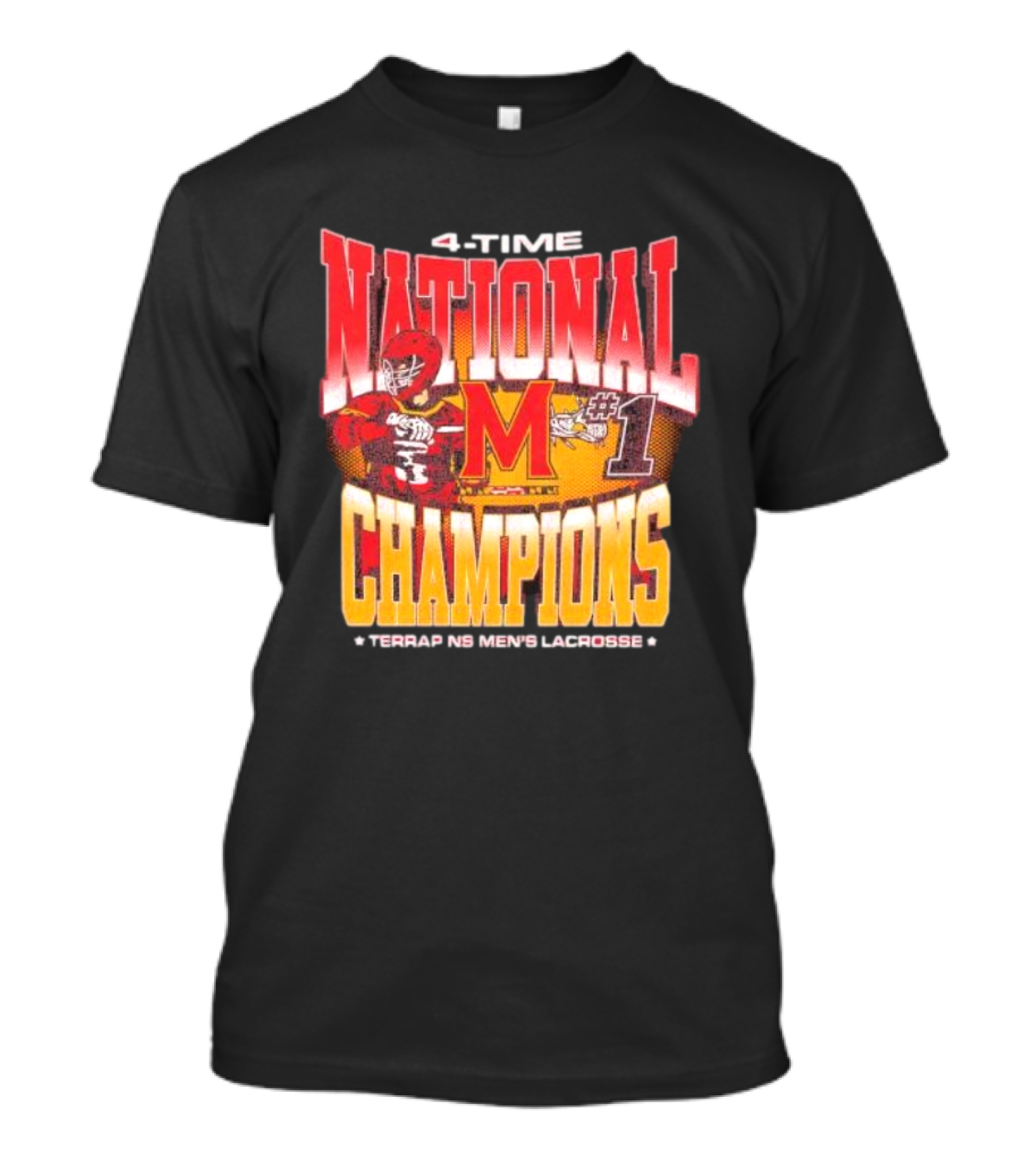 Maryland Terrapins Men's Lacrosse 4-Time National Champions #1 T-Shirt