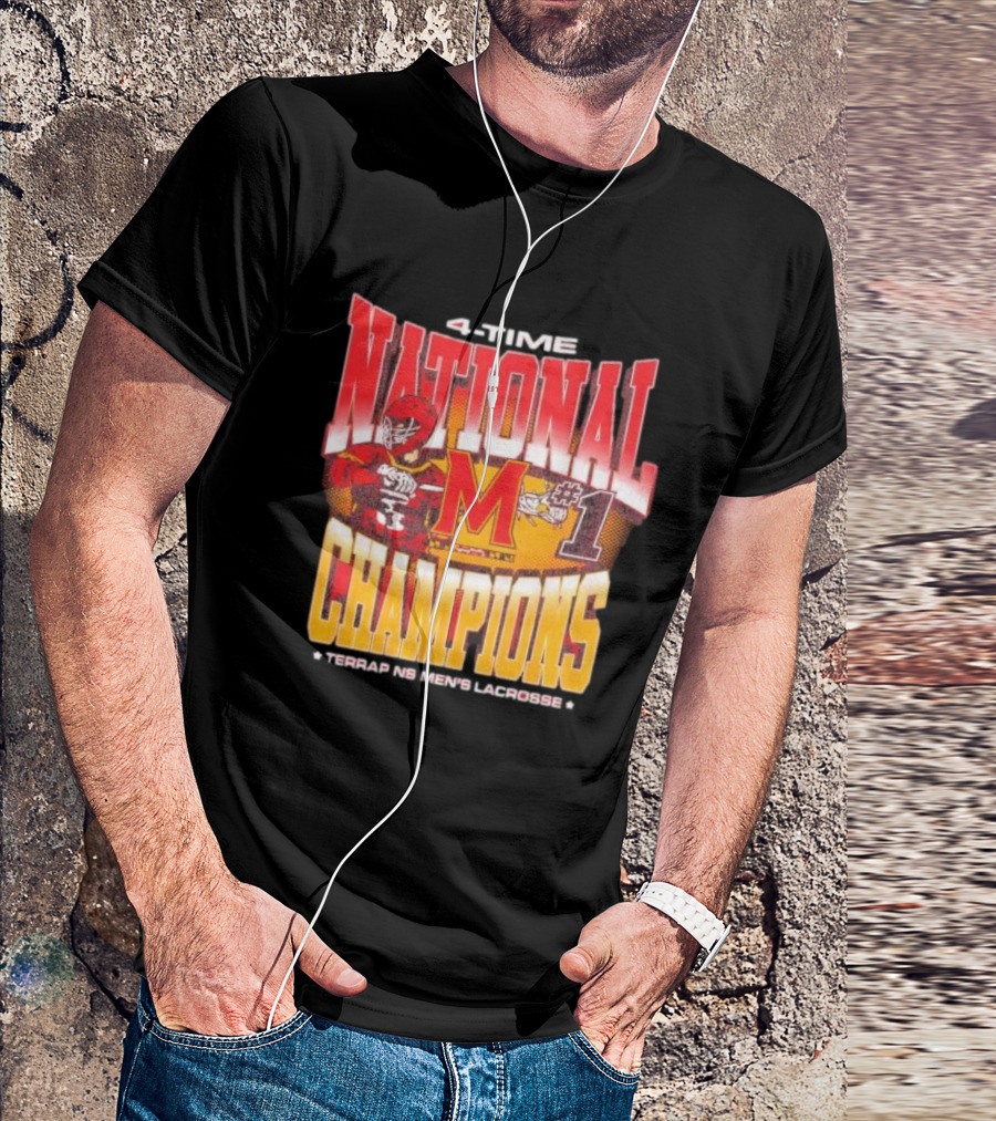 Maryland Terrapins Men's Lacrosse 4-Time National Champions #1 T-Shirt