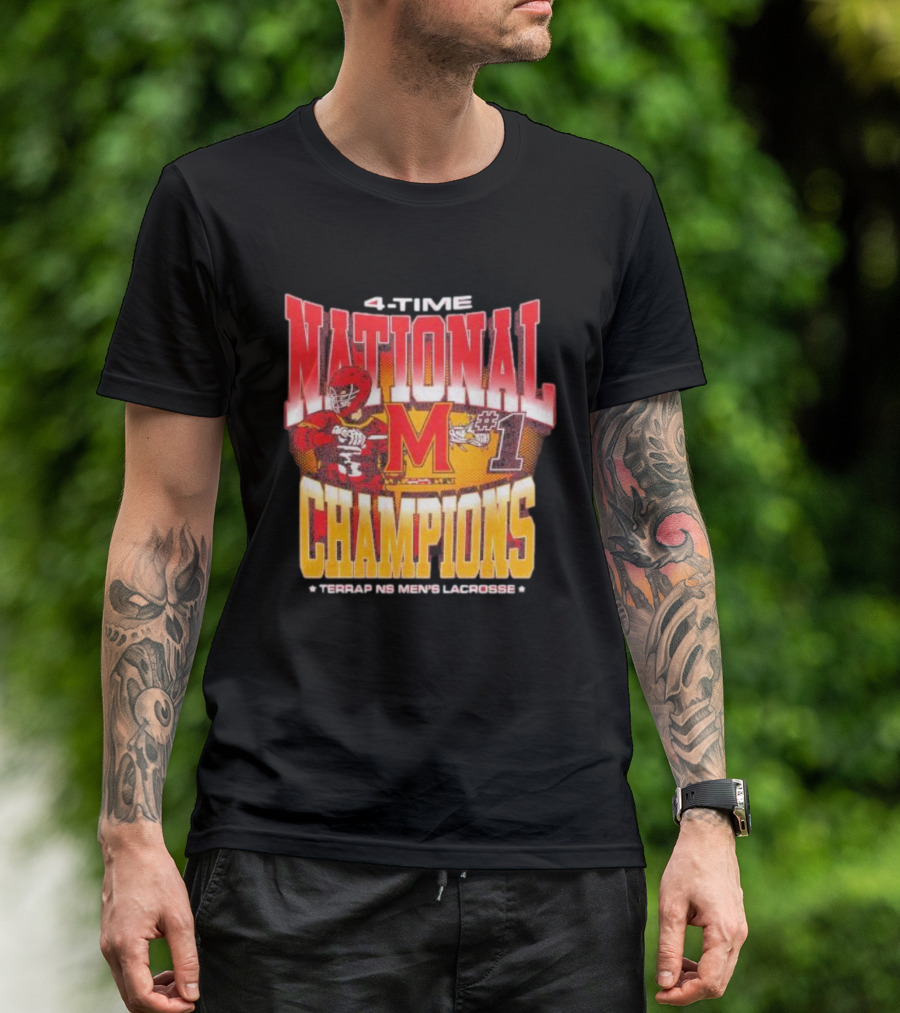 Maryland Terrapins Men's Lacrosse 4-Time National Champions #1 T-Shirt