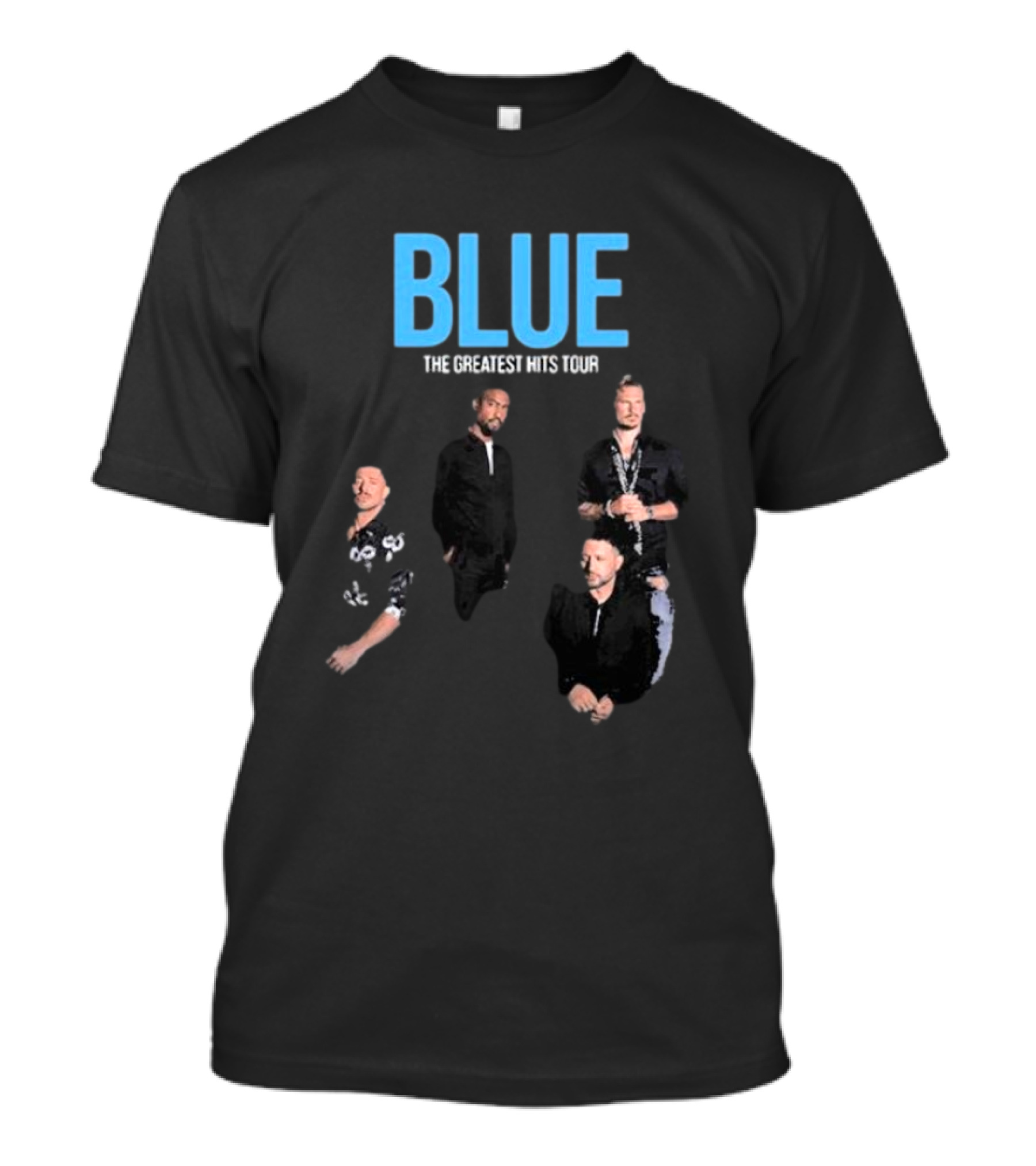 Blue The Greatest Hits Tour Band Members Group Photo T-Shirt