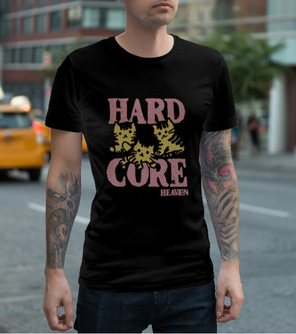 Hard Core Heaven Cat Trio T-Shirt