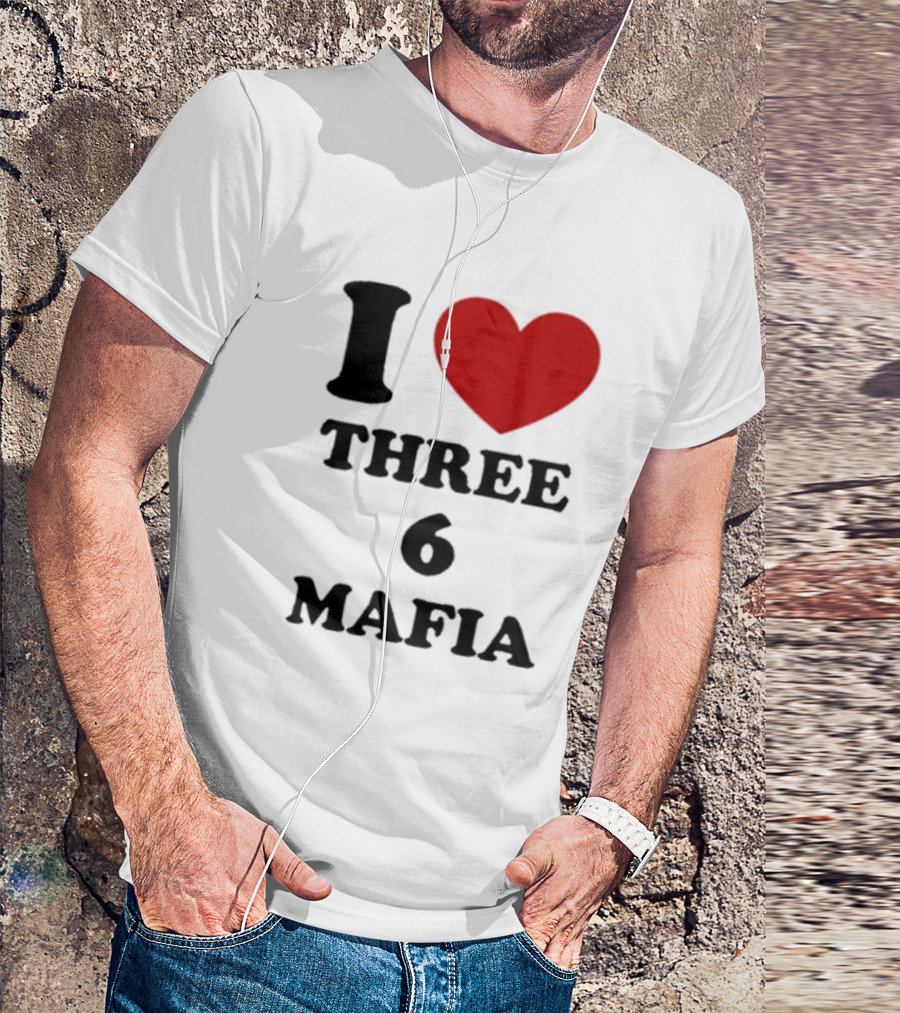 I Love Heart Three 6 Mafia T-Shirt