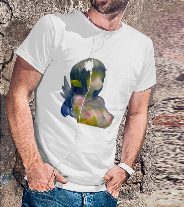 Kikillopieces Makino Fantasy Figurine With Elf Ears And Floral T-Shirt