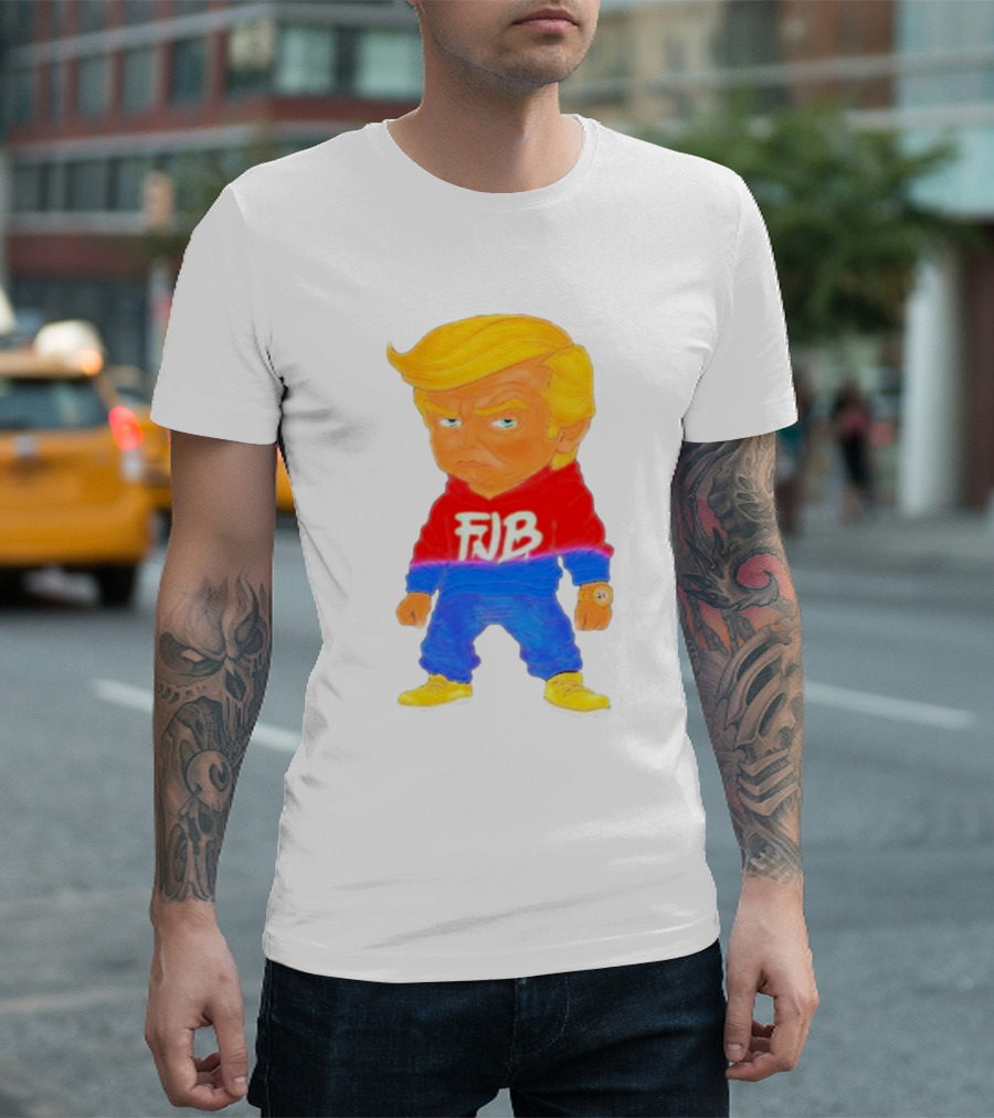 Trump FJB Is My Homeboy in Cartoon Style with Bold Colors T-Shirt