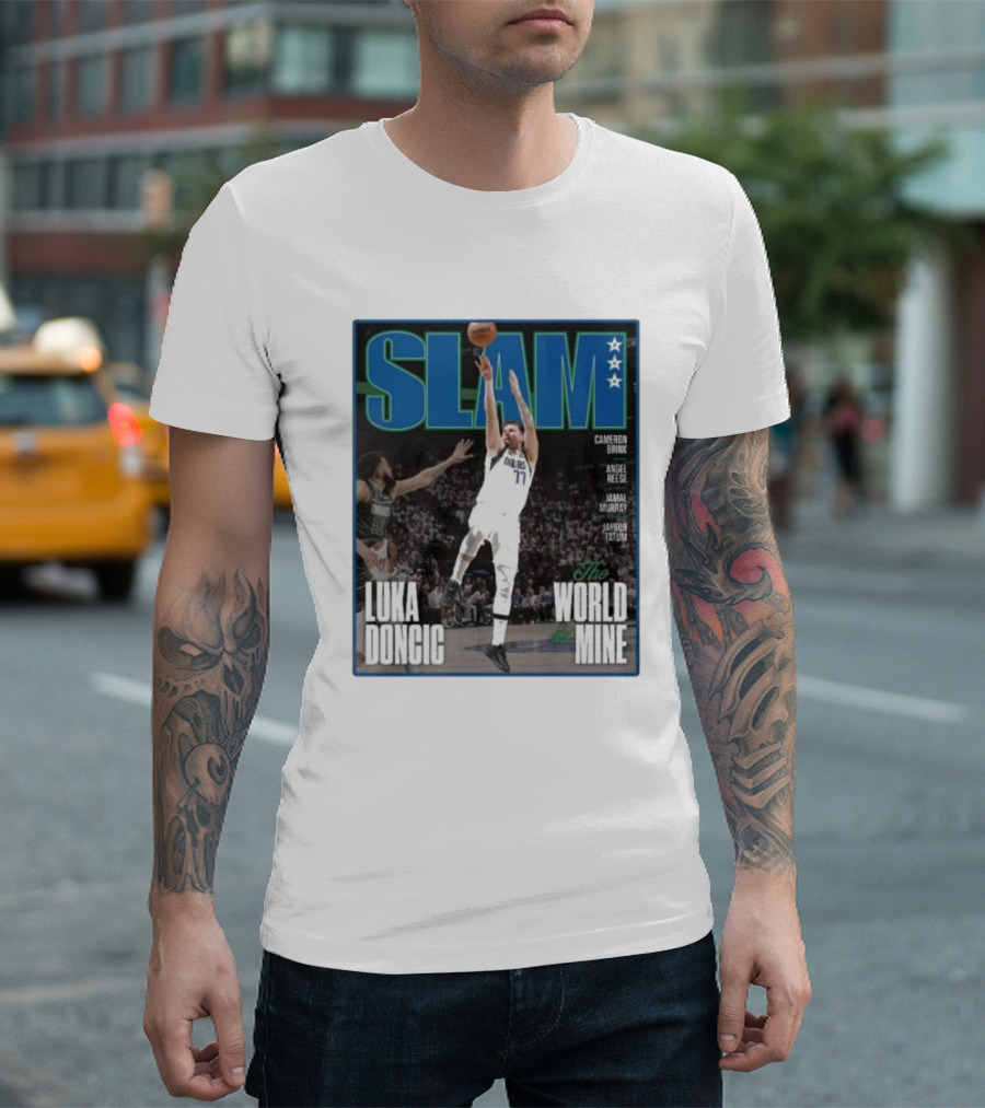 SLAM Luka Doncic The World Is Mine T-Shirt