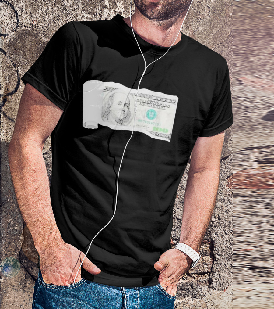 100 Dollars The United States Of America Benjamin Franklin T-Shirt