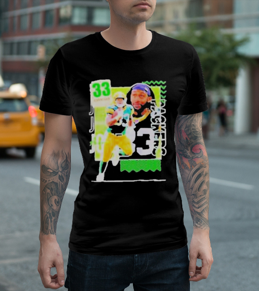 Packers Aaron Jones 33 Football Player Running Back T-Shirt