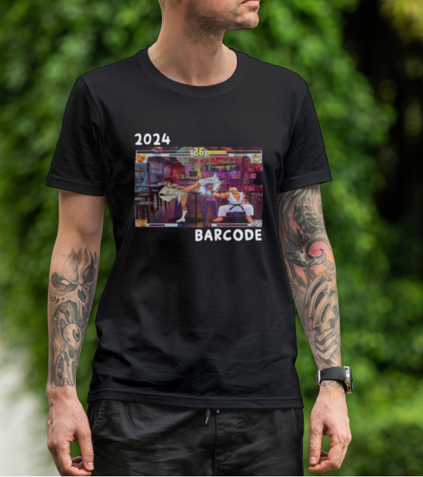 Street Fighter 3Rd Strike Barcode T-Shirt