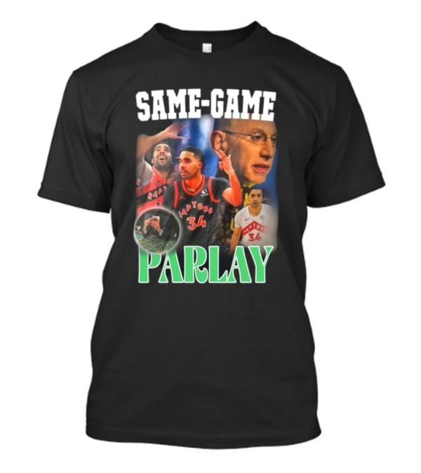 Same-Game Parlay Raptors 34 Basketball Icons T-Shirt