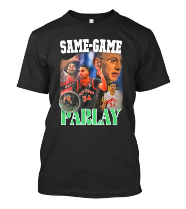 Same-Game Parlay Raptors 34 Basketball Icons T-Shirt