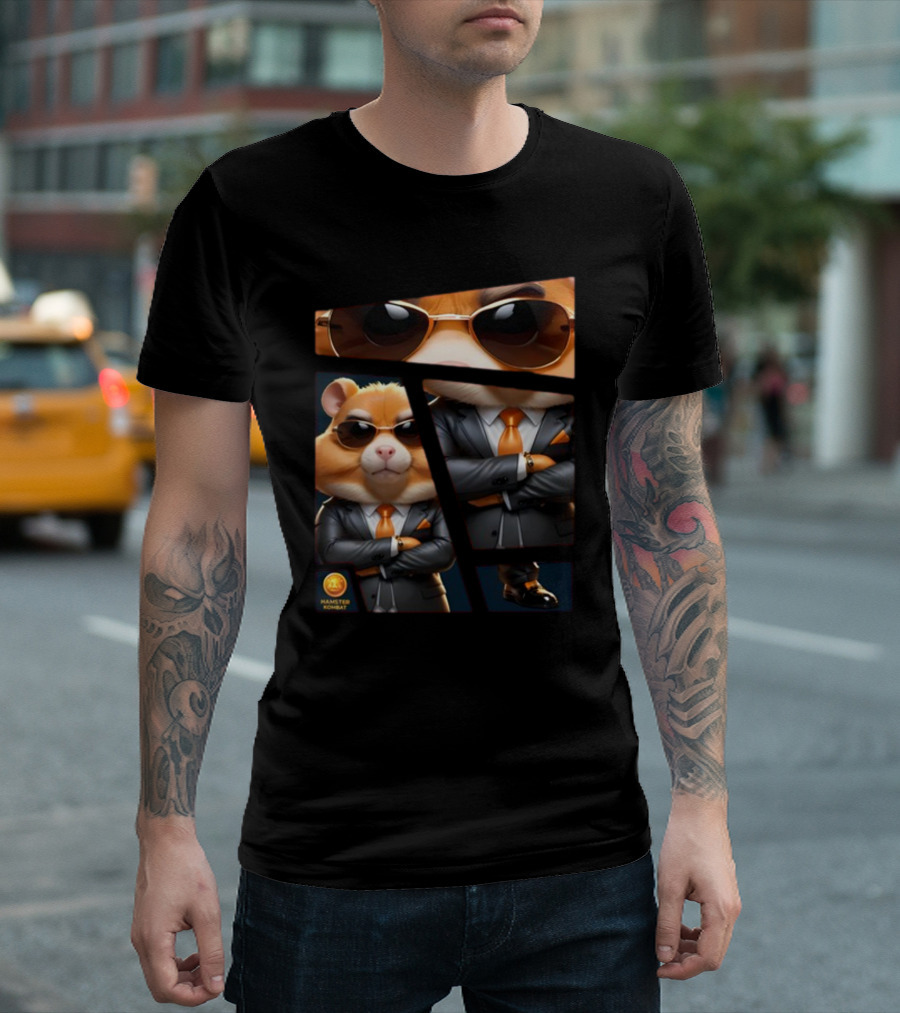 Hamster Combat Grandmaster Suit Sunglasses T-Shirt