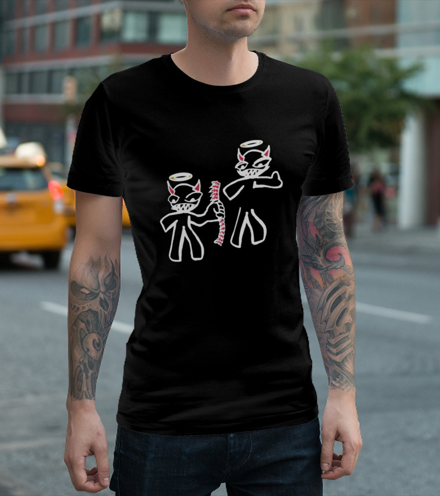 I Always Got Your Back Devil Angel Halo Duo T-Shirt