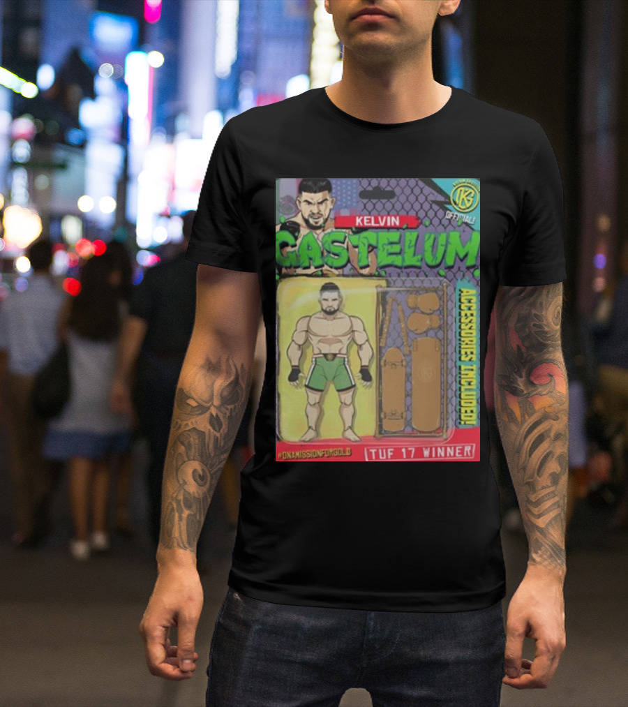 Kelvin Gastelum OnMissionForGold TUF 17 Winner Accessories Included T-Shirt