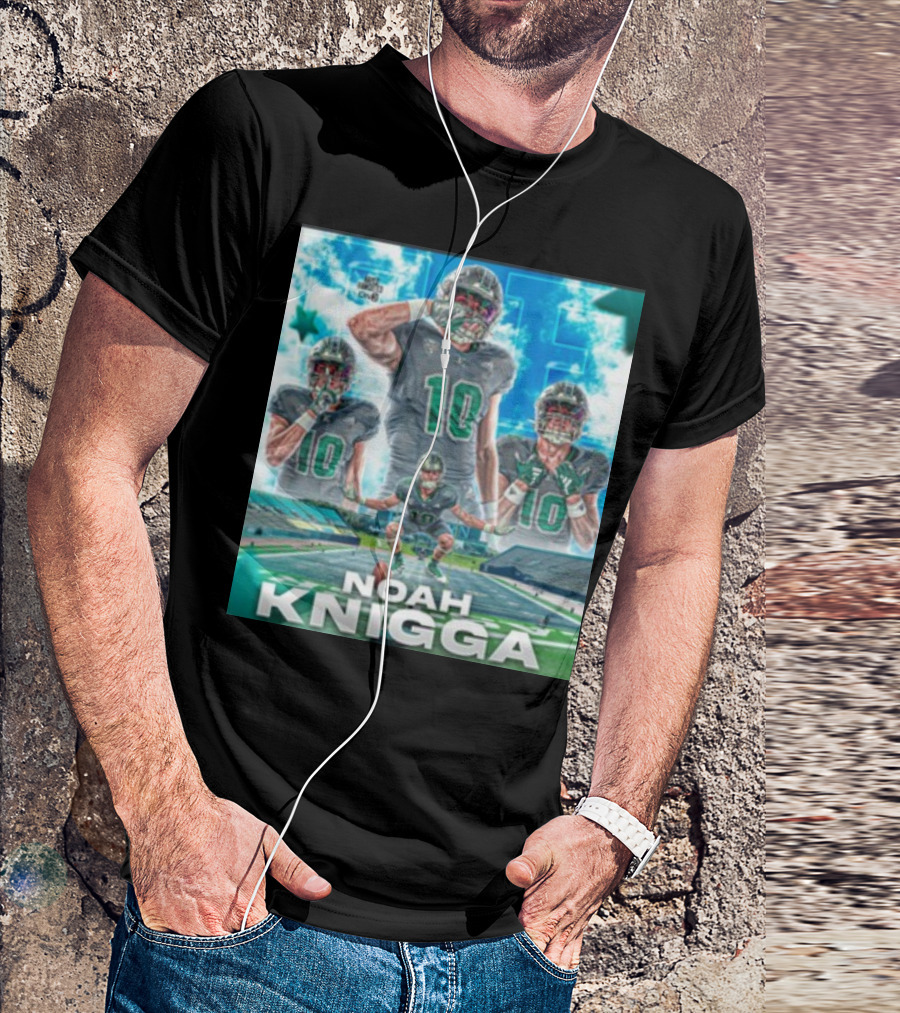 NOAH KNIGGA 10 Football Player On Field Performance Highlights T-Shirt
