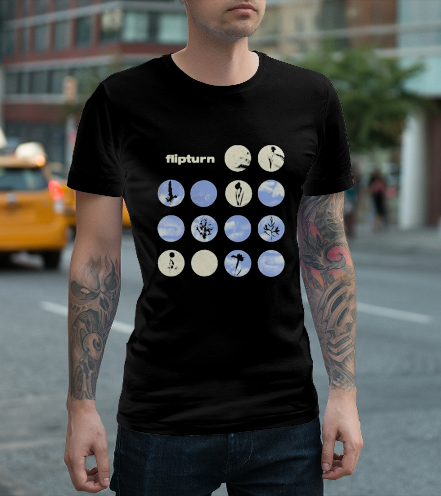 Flipturn Wildflower Sky Circles Botanical T-Shirt