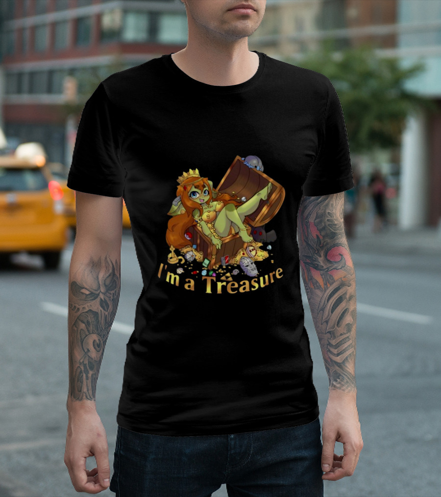 Gob Mode I'm A Treasure Chibi Goblin in Treasure Chest T-Shirt