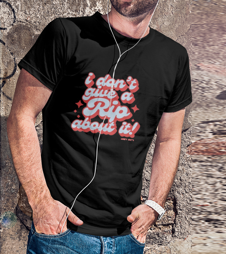 I Don't Give A Rip About It Tanner Smith Wavy Retro 70s T-Shirt
