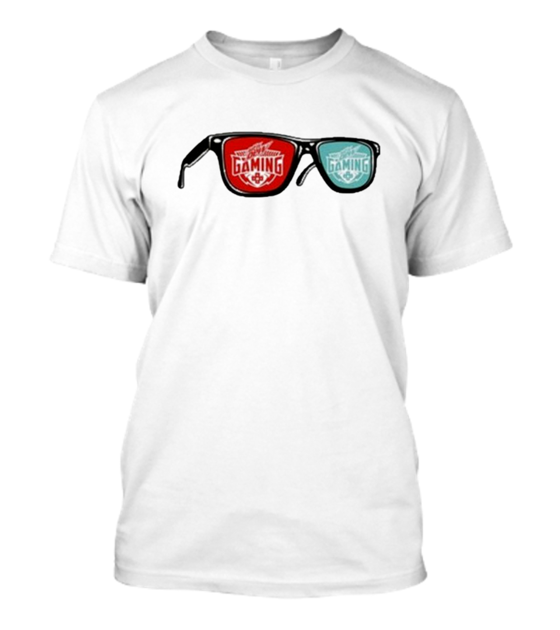 Mtn Dew Gaming Glasses Red Blue T-Shirt