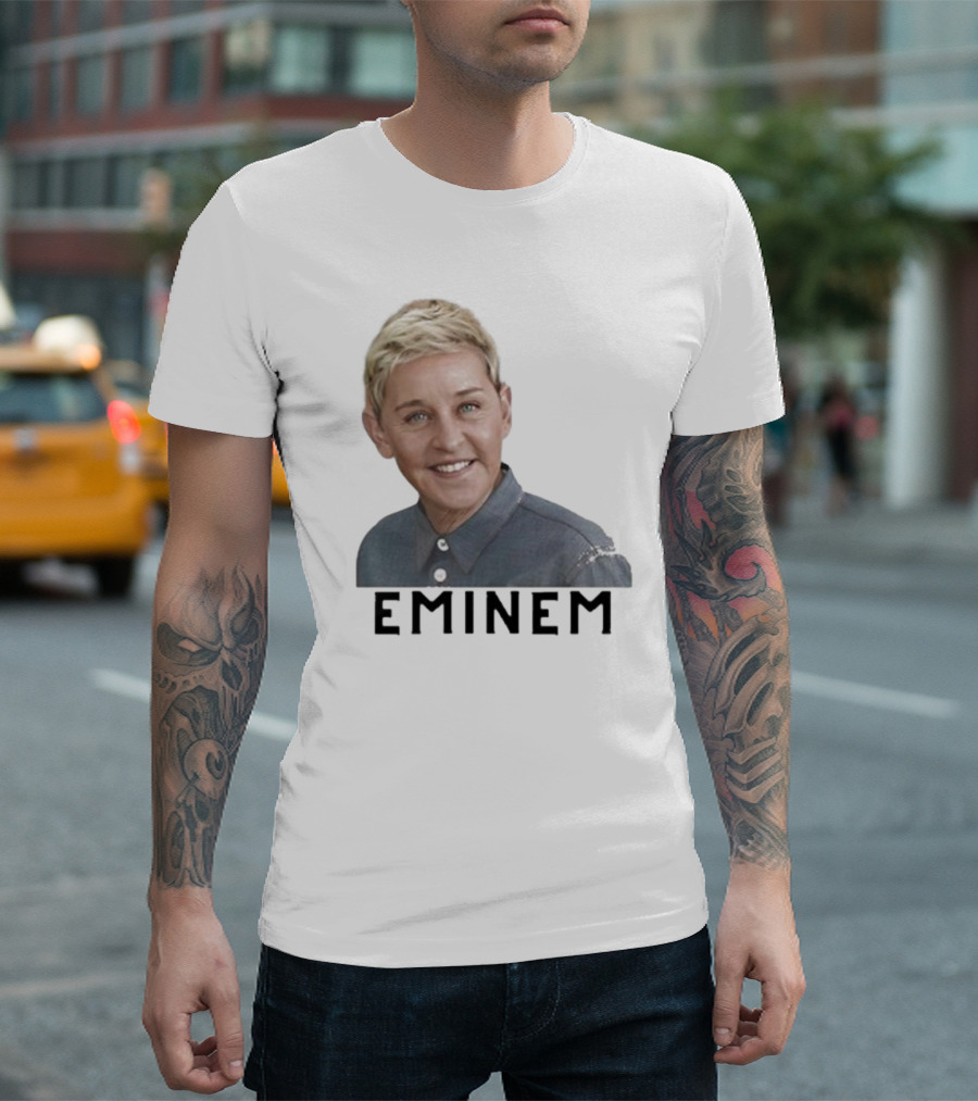 Eminem Ellen Degeneres Face Mashup T-Shirt