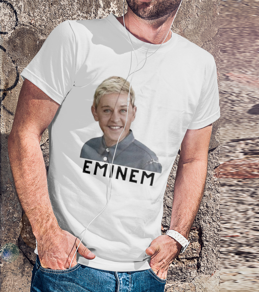Eminem Ellen Degeneres Face Mashup T-Shirt